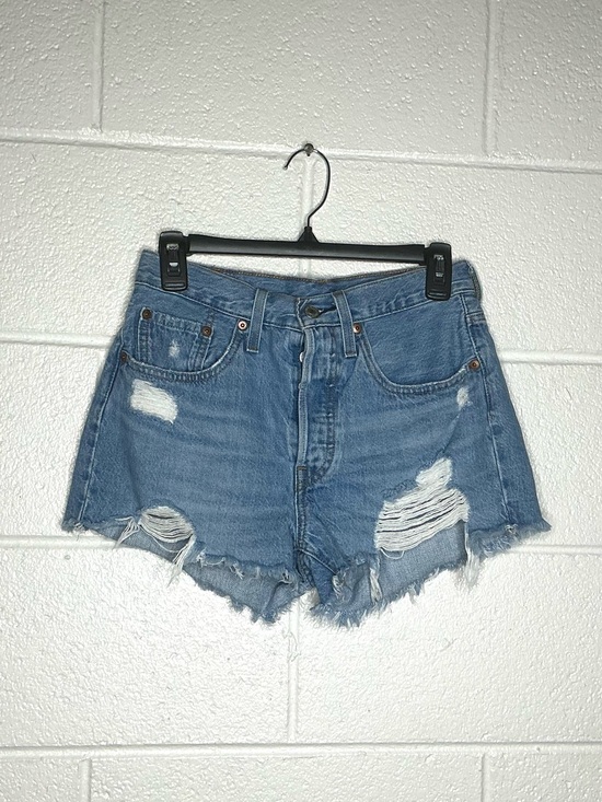 Levi's Pants - < Levi’s 501 High-Rise Distressed Denim Cut-Off Shorts >